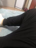 季骆森运动裤男春秋季宽松棉质束脚收口小脚加绒加厚大码健身休闲长裤子 纯黑色拉链款【春秋常规款】 2XL 实拍图