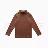 纯一良品（CUNYI）童装男童高领打底衫儿童长袖T恤中大童女童打底衣宝宝上衣秋冬装 咖啡色 160 cm 实拍图
