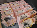 金隆兴礼品包装袋加厚手提包装纸袋生日婚礼伴手礼物礼品袋 粉色小号5个 实拍图