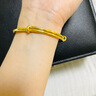 周六福黄金手镯女满天星生日礼物计价AA102805 约16.9g  实拍图