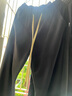 棉致休闲裤男港风潮流百搭运动卫裤宽松系带情侣阔腿裤 灰色 S  实拍图