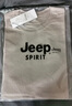 吉普JEEP【纯棉3件装】短袖T恤男20222夏季新款男士体恤衫纯色半袖圆领中青年宽松休闲百搭上衣男  豆绿+雾霾蓝+黑色 XL（建议120-130斤） 实拍图