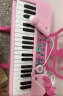 欣格电子琴儿童玩具早教音乐乐器37键可弹唱初学者带麦克风桌脚椅子 实拍图