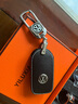 酷斯特大众钥匙套朗逸plus帕萨特速腾途观宝来凌渡探岳ID3467车真皮包扣 D款P扣+绳+号码牌(2-P)黑色白线 实拍图