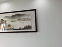 汉傲名家手绘国画客厅装饰画沙发墙画书房挂画水墨山水画风景画办公室 金秋十月 装裱含实木框 219*89cm 实拍图