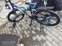 金武端自行车成人山地车公路赛车单车骑行变速超轻越野中学生初中青少年 尊享版-三刀轮-黑蓝色【铝架】 26寸24速 实拍图