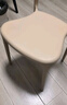 悠游少年塑料餐椅牛角靠背椅椅子简约家用凳子北欧现代书ins桌椅休闲桌椅 奶咖色【升级加厚 强力承重】 实拍图