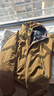 黑冰男士连帽棉服秋冬防风保暖轻量夹克Primaloft户外运动棉服 F8001 橄榄金 2XL 实拍图