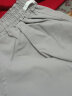 楠馨妤裤子男款夏季男装薄款宽松直筒休闲黑色男士裤宽松百搭九分裤子 6047灰色 L 实拍图