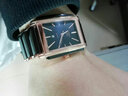 欧派（Oupai）长方形手表男士商务黑色陶瓷钢带石英表防水男表十大名牌方型腕表 银色条钉男款 实拍图