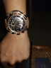 瑞夫泰格（reef  tiger）手表男士全自动时尚多功能男表大表盘潮表防水机械表 黑色白壳 RGA3503 实拍图