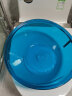 家の物语（KATEI STORY）韩国进口透明加厚ABS 洗脸盆面盆洗手盆蓝色 实拍图