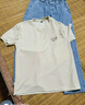真维斯白t恤男短袖夏季男士日系简约重磅华夫格半截袖男生宽松大码上衣 实拍图