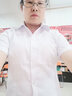 佐马仕短袖衬衫女夏季纯白免烫抗皱衬衫职业装冰丝修身商务正装衬衣女 DV2655V领纯白色 M /35（85-95斤） 实拍图