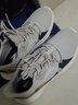 安踏男鞋运动鞋子男士冬季皮面防泼水透气轻便软底白色跑步休闲鞋 【皮网拼接】浮云灰/浅银灰-1 42.5 实拍图
