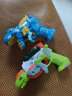 BOBYY.DUCK2-3岁宝宝幼儿玩具枪带声光变形枪卡通恐龙耐摔可变形发声发光 蓝色霸王龙+绿色剑背龙(4节7号) 小号 实拍图
