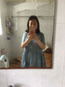 苒琦妈咪孕妇装夏装2025新款短袖韩版中长款孕妇连衣裙时尚夏季孕妇裙子夏 雾霾蓝 XL 实拍图
