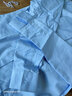 衣品饰卫秋装新款职场职业蓝色衬衫女商务长袖衬衫女工装工作白衬衣女正装 蓝色 L （38）适合107-115斤 实拍图
