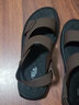 骆驼动感（camel active）凉鞋男真皮夏季防水防滑外穿两穿凉拖头层牛皮透气软底男士沙滩鞋 19288棕色 39 （按平常运动鞋码拍） 实拍图