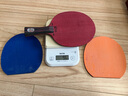 双鱼（DOUBLE FISH） 乒乓球拍黑红碳王9星单拍套装弧圈结合快攻型比赛乒乓拍 横拍 实拍图