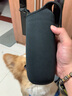 茶宝记通用卡扣杯套保护套隔热防摔水杯套子玻璃杯水壶手提大号保温杯袋 黑色杯套+茶巾 实拍图