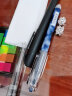 日本Pilot百乐P500考试专用中性笔0.5mm学生刷题大容量黑笔直液式针管水笔运动限定套装 蓝黑 0.5mm 6支装 实拍图