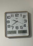 康巴丝（Compas）  挂钟万年历温湿度计创意客厅双日历挂表钟表 6983双液显（电波款）黑色 实拍图