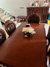 艾米河 欧式实木餐桌椅组合美式橡木雕花长餐桌大桌子吃饭桌子1.4/1.6米 1.6米餐桌+6把皮拉扣餐椅 实拍图