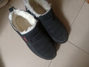 布瑞京老北京布鞋男棉鞋纯羊毛冬季保暖爸爸休闲鞋中老年软底雪地鞋子 黑色 纯羊毛B22101 40 实拍图