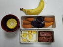 ASVEL分格分隔日式办公室带饭情侣学生双层便当盒塑料饭盒可微波 大号830ml白色配红色 男生7分饱 实拍图