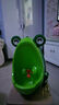 虞冕宝宝小便器男孩挂墙式小便池小孩尿盆儿童站立式便斗男童坐便器 青蛙 绿色 +马桶刷（不用水管的） 实拍图