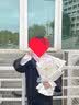 插画鲜花速递紫玫瑰混搭花束求婚表白送女友老婆生日礼物全国同城配送 15朵薄雾紫2朵蝴蝶兰混搭花束 实拍图