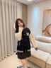 MXQP学院风棒球服外套女2025秋冬新款韩版宽松休闲卫衣百搭撞色上衣潮 黑色 M 【80-110斤】 实拍图