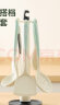 拜格（BAYCO）硅胶厨具套装五件套 锅铲 汤勺漏勺饭勺食品夹奶白绿 BC5427 实拍图