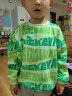 迪士尼（DISNEY）童装儿童男童圆领针织卫衣易去污棉质打底上衣24春DB411EE08绿120 晒单实拍图