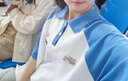 卡图弛 短袖t恤男夏季日系潮牌重磅polo体恤衫学院风撞色宽松半袖体恤 蓝色 L 建议100-120斤 实拍图