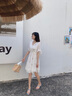 拉夏贝尔（La Chapelle）短袖连衣裙女装春夏新款2026小个子温柔风气质显瘦碎花夏天裙子 图片色 L 实拍图