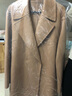 尚都比拉长款100%羊毛大衣女冬季高级感收腰双面毛呢外套 驼色 XL  实拍图