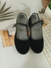 九寸阳光新款老北京布鞋女鞋中跟单鞋软底工作鞋黑色酒店鞋防滑跳舞妈妈鞋 205黑布鞋37码 实拍图