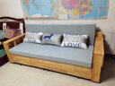 新铝途多功能客厅推拉可折叠双人收纳沙发床两用创意实木坐卧沙发床两用 2.05m 海棉款【带2储物箱】 储物款 实拍图