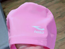 浩沙（hosa）泳帽 男女通用成人布艺pu涂层防水游泳帽 高弹不勒头长发护耳 实拍图
