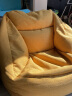 无印良品（MUJI）  豆袋沙发 懒人沙发 单人小沙发 阅读沙发 卧室 KBA6CC2S 黄色 长70.5*宽74*高70㎝ 实拍图