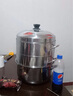 戢奇家庭用无孔实心蒸锅不锈钢多层蒸饭锅蒸菜蒸米饭戢奇锅具节能锅具 【特厚】3蒸笼+1底锅 4层 34cm 实拍图