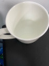陶相惠 茶杯 陶瓷盖杯10只装带盖纯白开会杯子商务会议办公水杯套装 实拍图