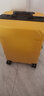 欧遥行李箱男铝框密码拉杆箱子韩版潮流大容量可登机女旅行皮箱次日达 黄色【黑框款-升级带充电口】 22英寸 -短途箱-商务出差短期旅游 实拍图