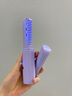 初先无线充电式直发梳便携防烫拉直两用负离子短发打理不伤发电梳子迷你造型神器卷发棒直发夹板直板夹 升级蓝光护发【护发梳齿 陶瓷涂层 无线便携】葡萄紫 实拍图