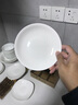 瓷秀源 纯白骨瓷盘子陶瓷碟子菜盘饭盘牛排盘西餐盘简约瓷器可定制 6英寸饭盘2个 直径 15.3cm 实拍图