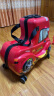 AO WEI LA OW儿童行李箱可骑可坐儿童旅行箱男童女童行李箱骑行箱儿童拉杆箱 红色 24英寸 实拍图