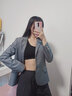 浪莎女士加肥裹胸宽肩无缝带胸垫背心美背打底均码中老年大码文胸 黑色 适合体重100-180斤 实拍图