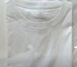 简丹白小 T官旗方艦三代水云棉男女短袖T恤情侣圆领春夏季纯棉体恤白色小丅 一件装店【白色】 M 80-100斤 实拍图